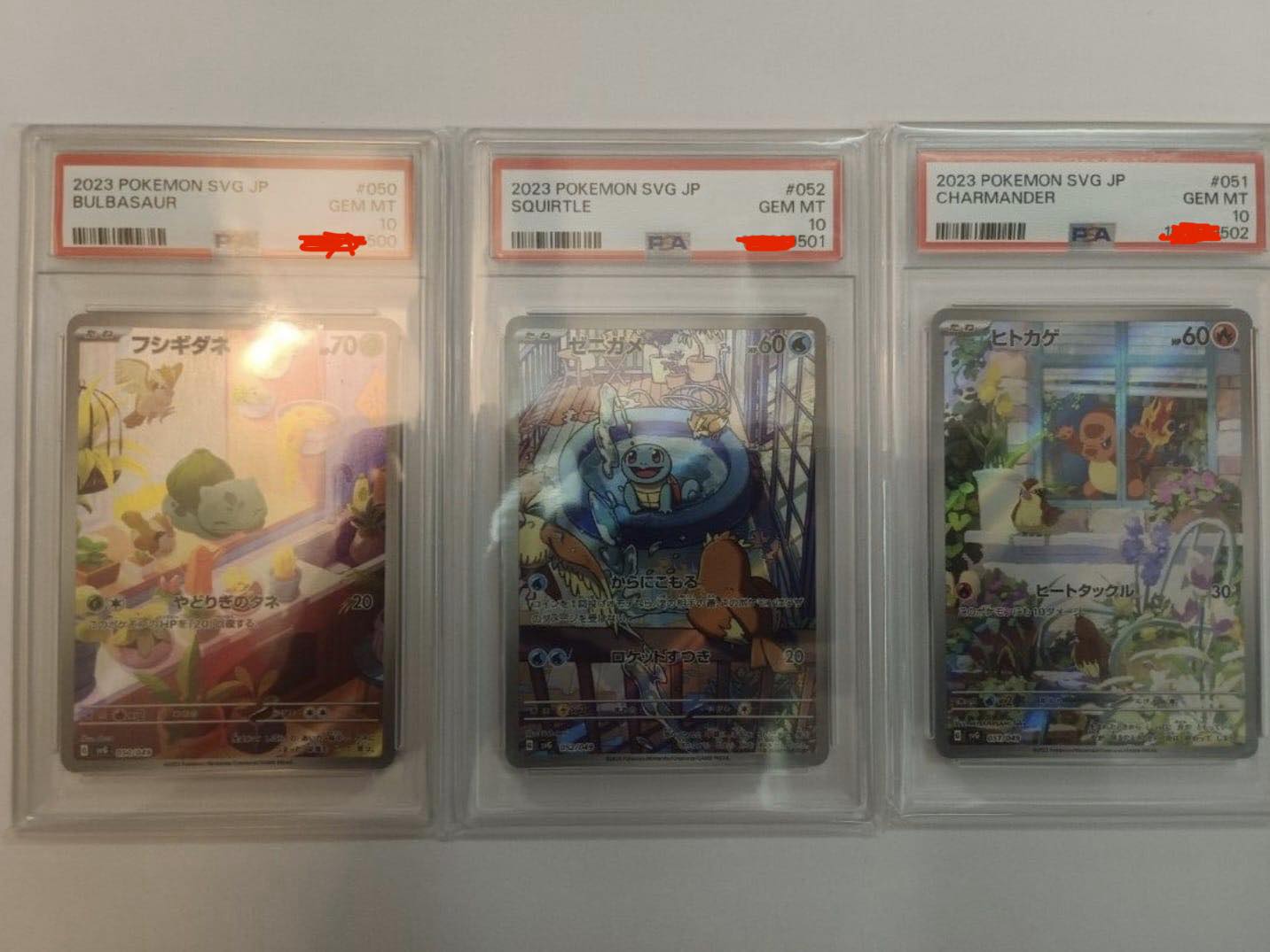 WTS Sequential Kanto starters psa 10 1.1k OBO POC Punggol