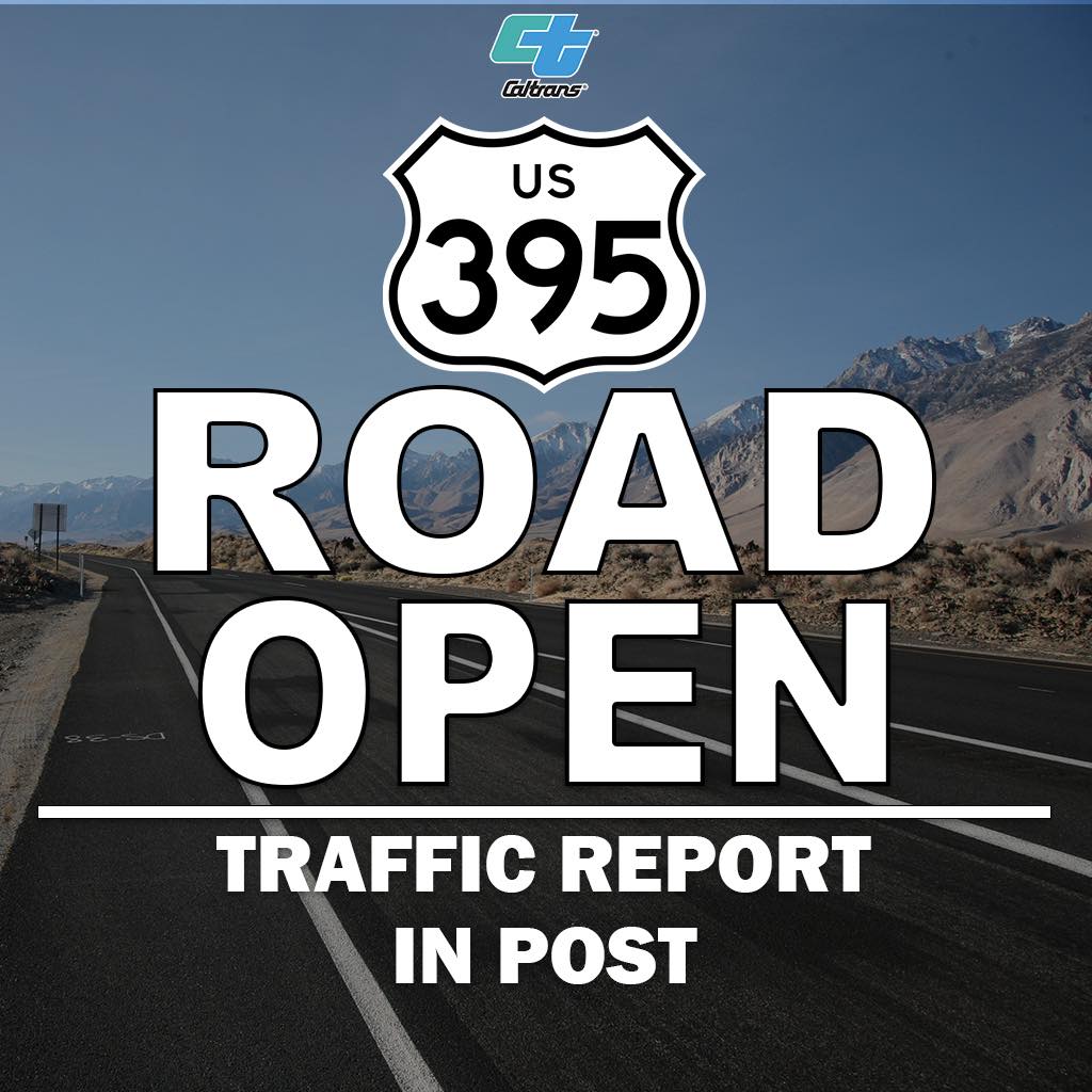 U.S. 395 is OPEN 🟢 in both directions from the junction of State
