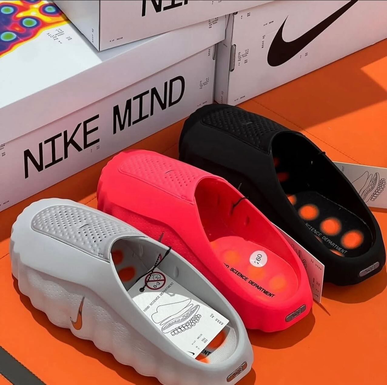 NEW RELEASE / PRE ORDER #nike Mind 001 Slide Light Smoke Grey 
