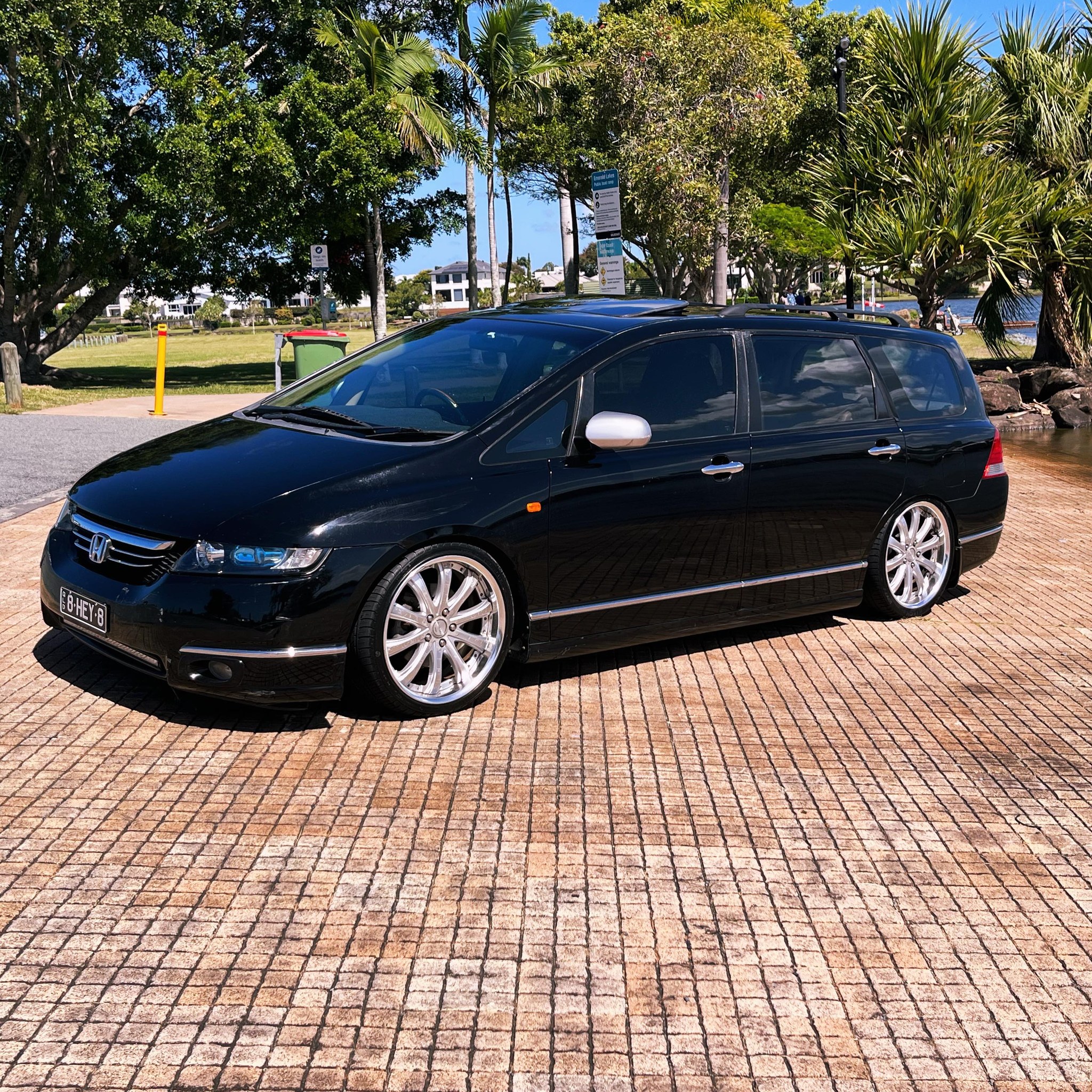 Honda Odyssey lowered on some Work Varianza V5S wheels. How would 