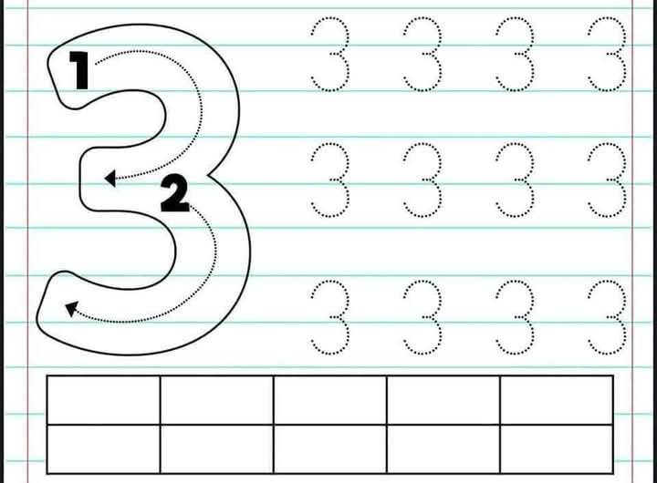 Learn and rock - Number tracing worksheets Learn and rock | Facebook