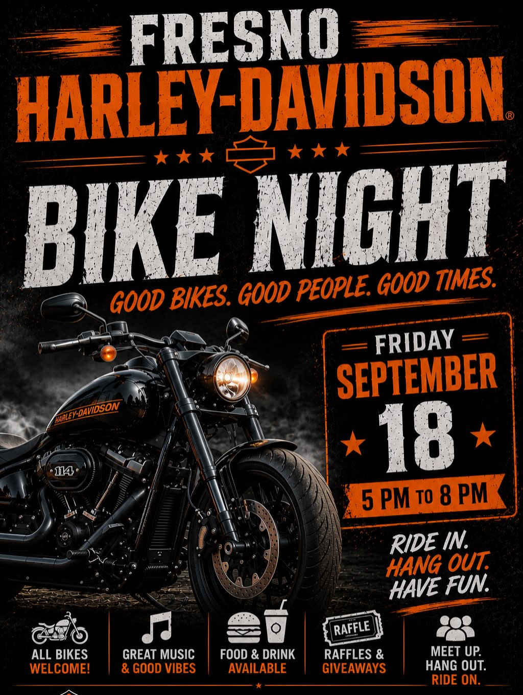 Fresno Harley-Davidson Bike Night on September 18