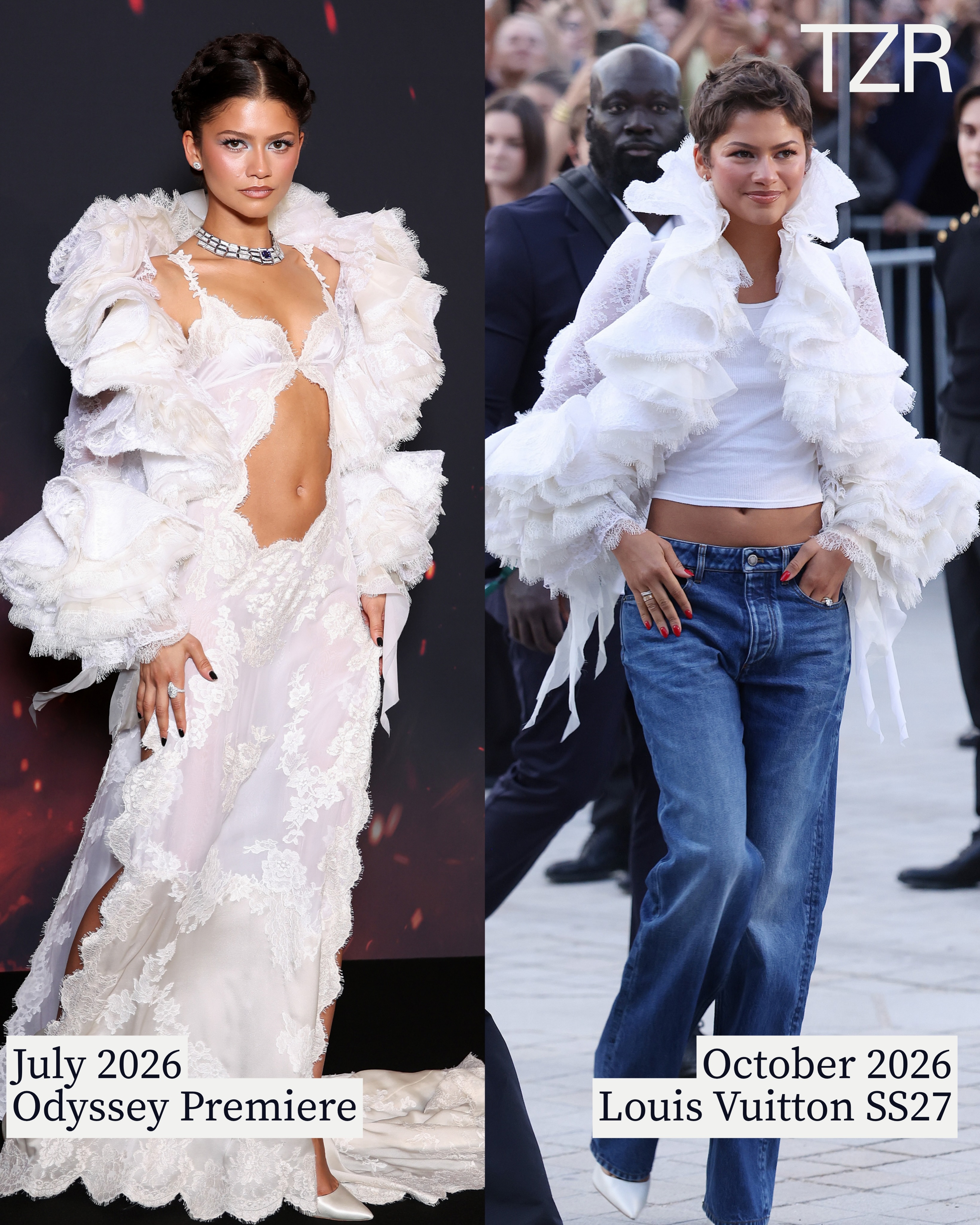 Look so good she had to wear it twice! #Zendaya just arrived at