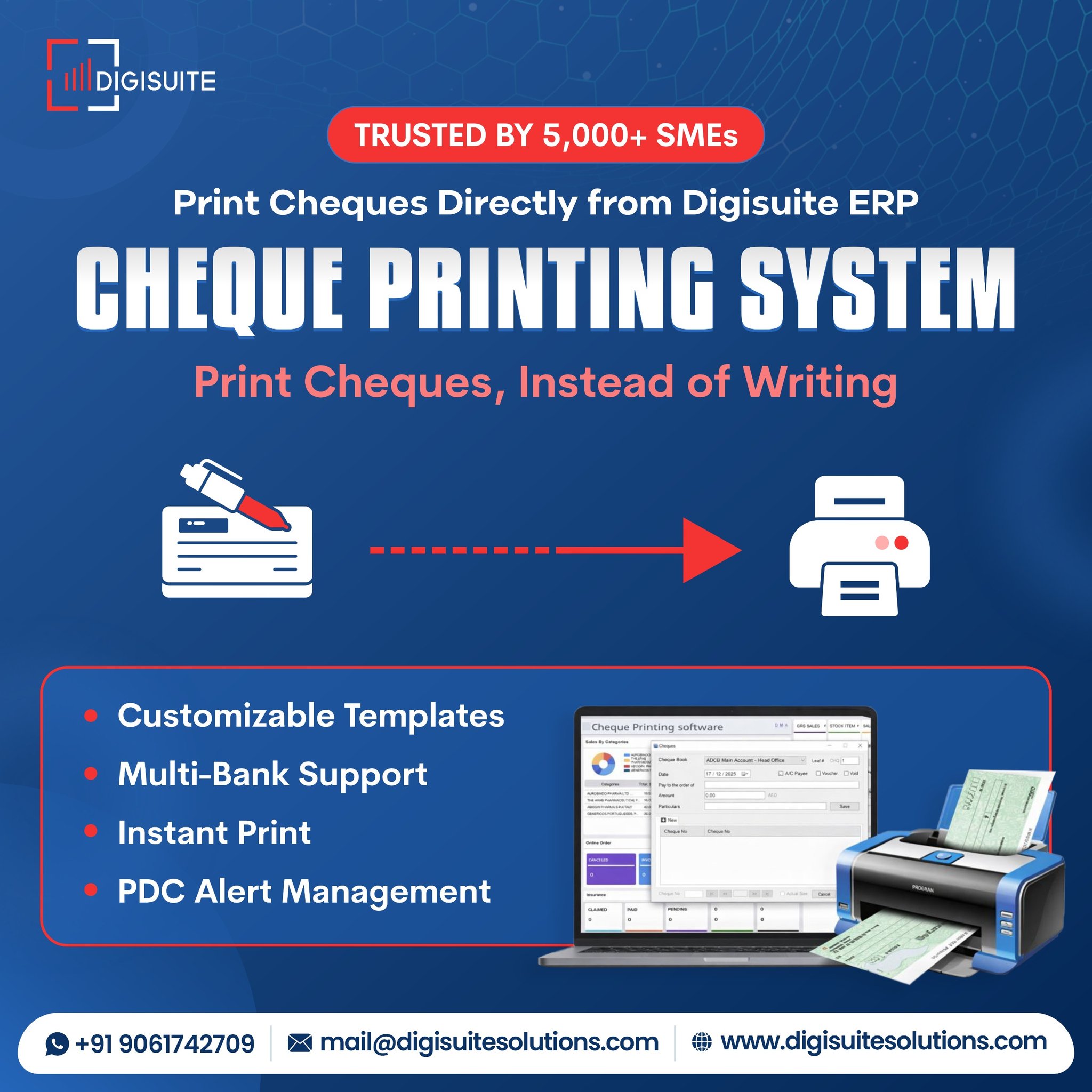 Digisuite - Digisuite Cheque Printing System Say goodbye to handwritten ...