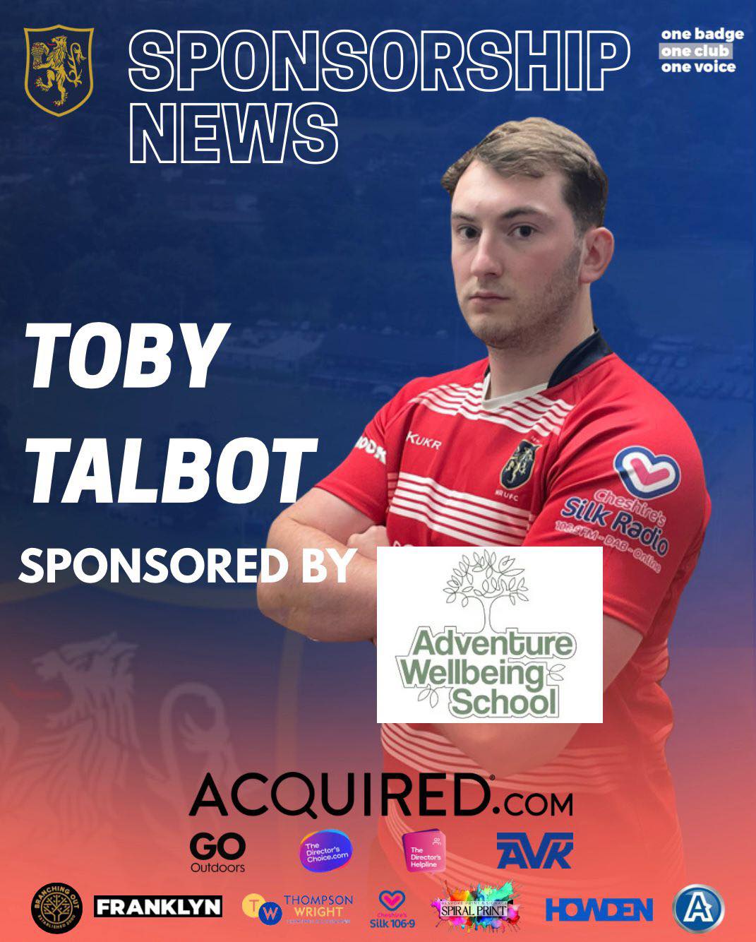 SPONSOR NEWS 👏 We’re... - Macclesfield Rugby Union FC | Facebook
