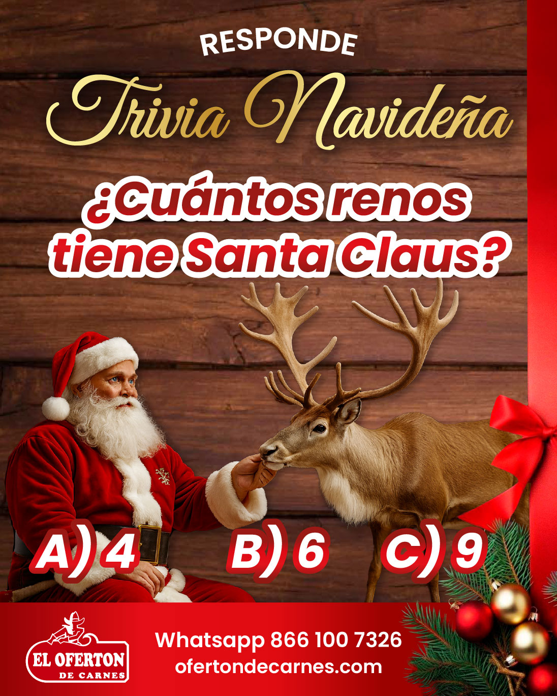 Ofertón - 🎄 ¡Trivia Navideña! 🎄 Necesitamos tu ayuda… 👀 Dinos: ¿Cuántos ...
