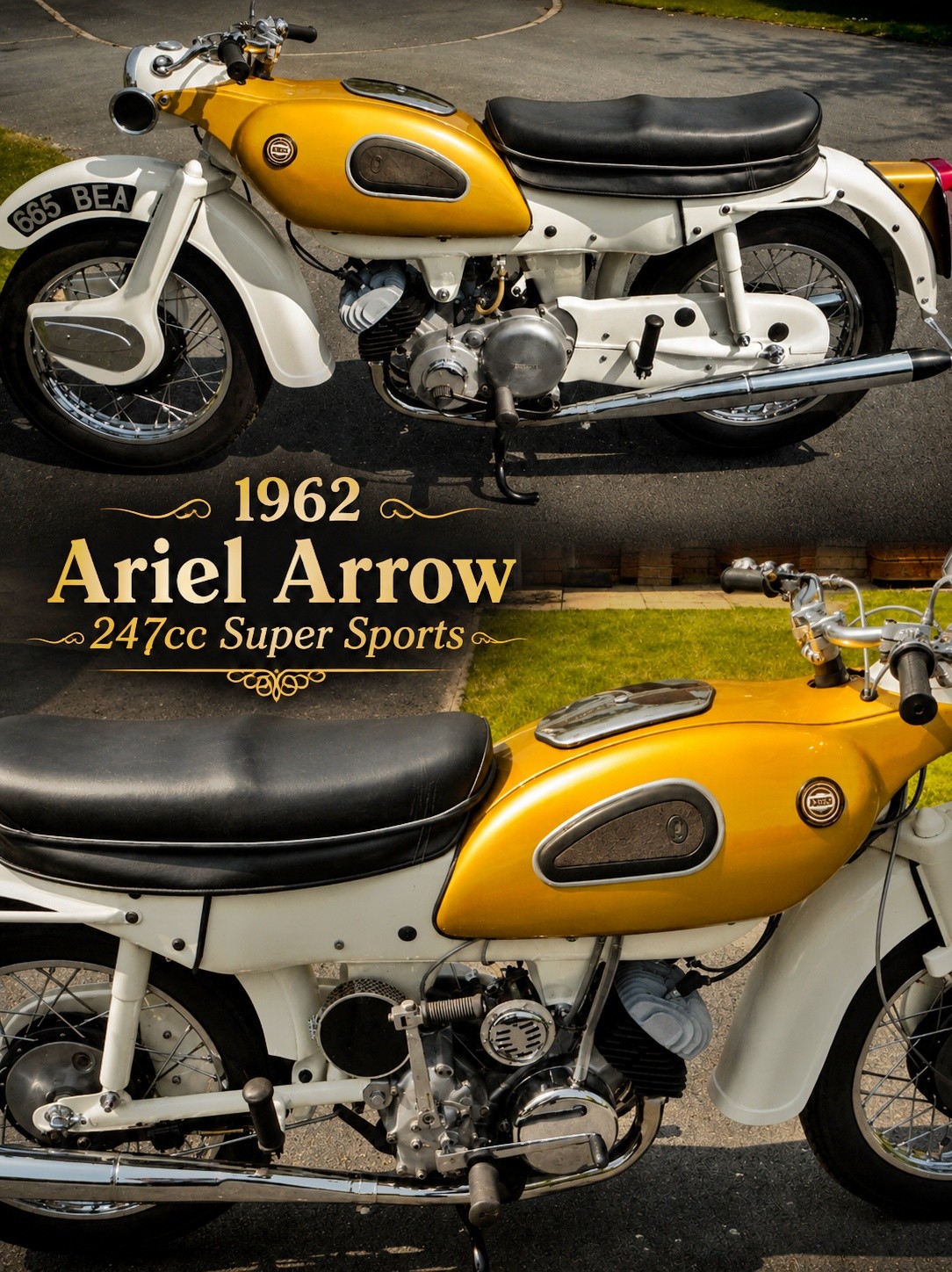 Classic 1962 Ariel Arrow Super sports 247cc 💙🇬🇧💙 The 1962