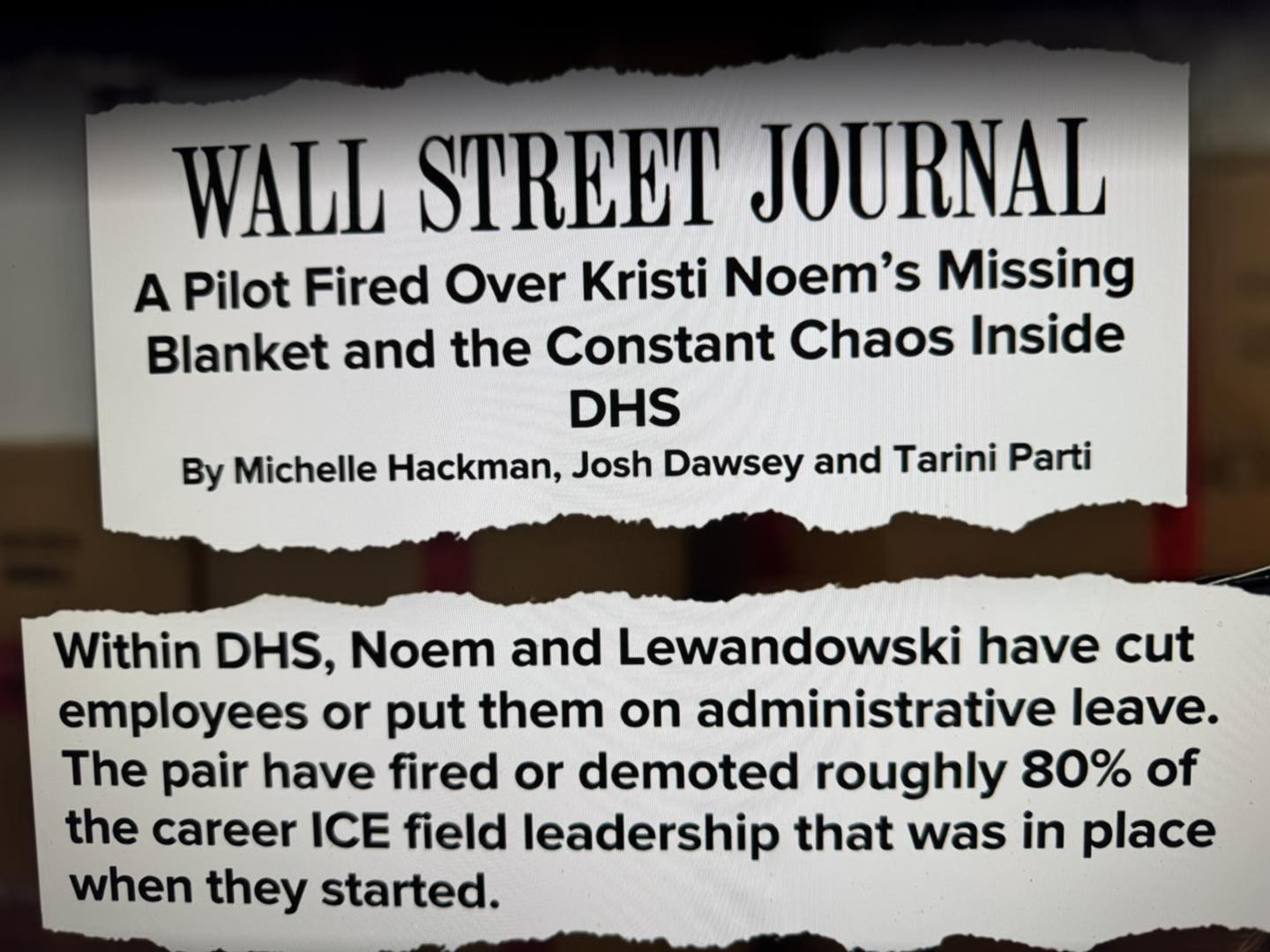 Michael - Bat 💩 crazy! Kristi Noems fired a pilot because he didn’t ...