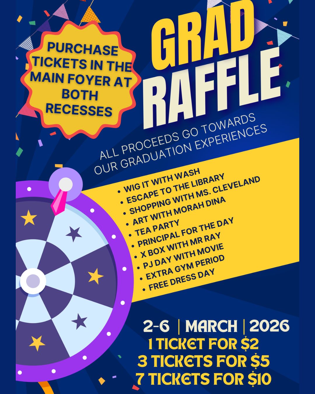 Ottawa - 🎓 GRAD RAFFLE WEEK IS HERE! 🎉 From March 2–6, students can ...