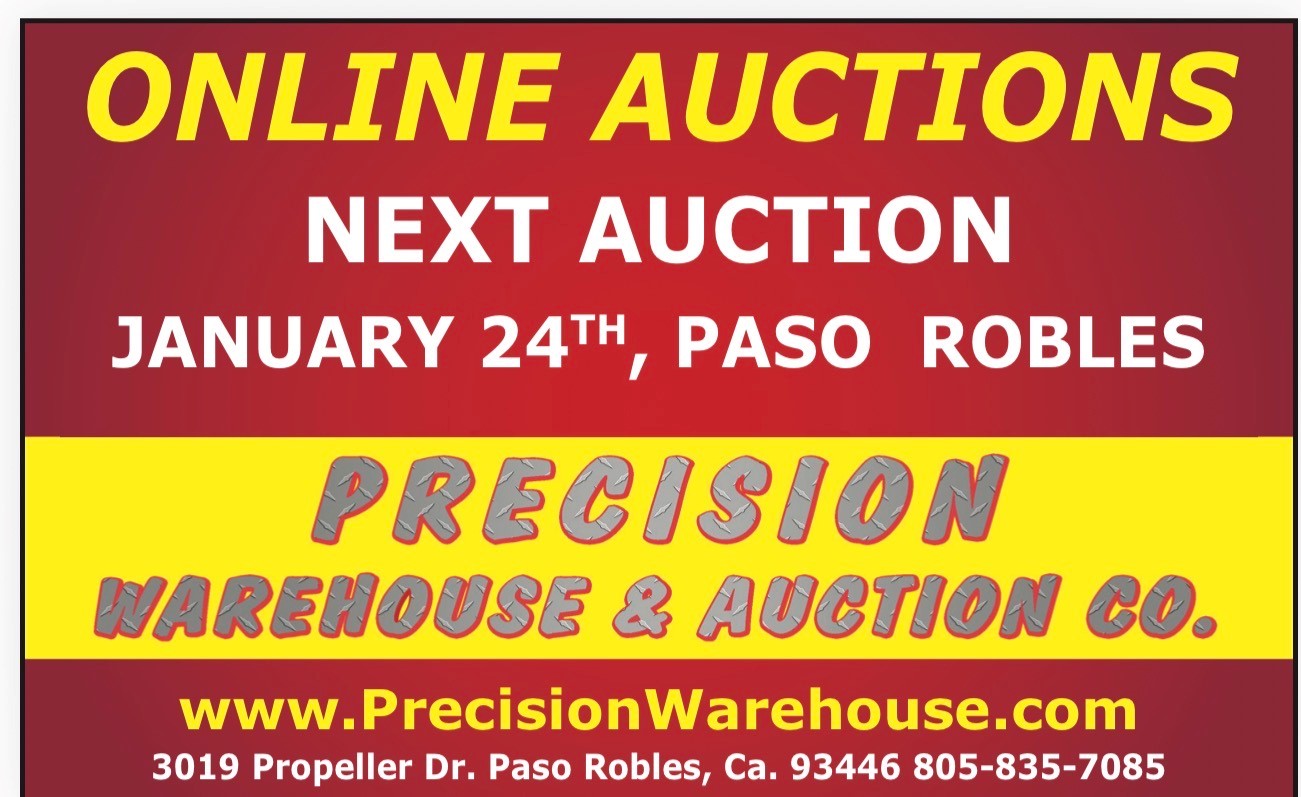 Precision - Our next Auction is January 24th @ the Paso Robles ...