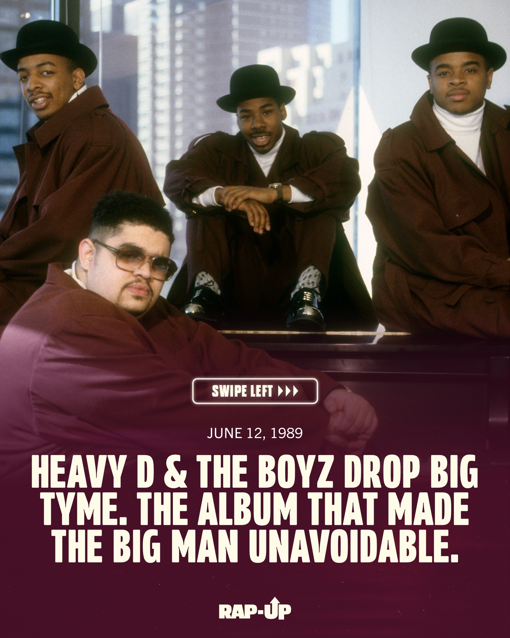 37 years ago today, Heavy D & the Boyz dropped Big Tyme. First #1 