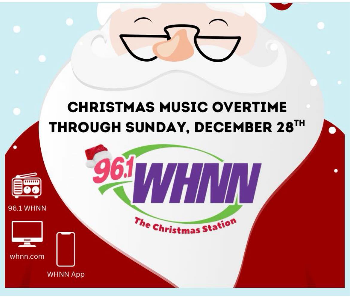96.1 WHNN - We are into the final hours of our Christmas... | Facebook
