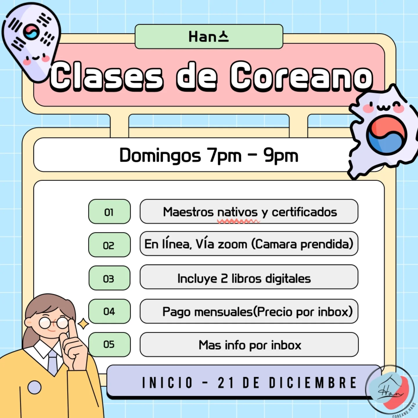 Han스 - Clases de... - Han스 - Clases de coreano en línea