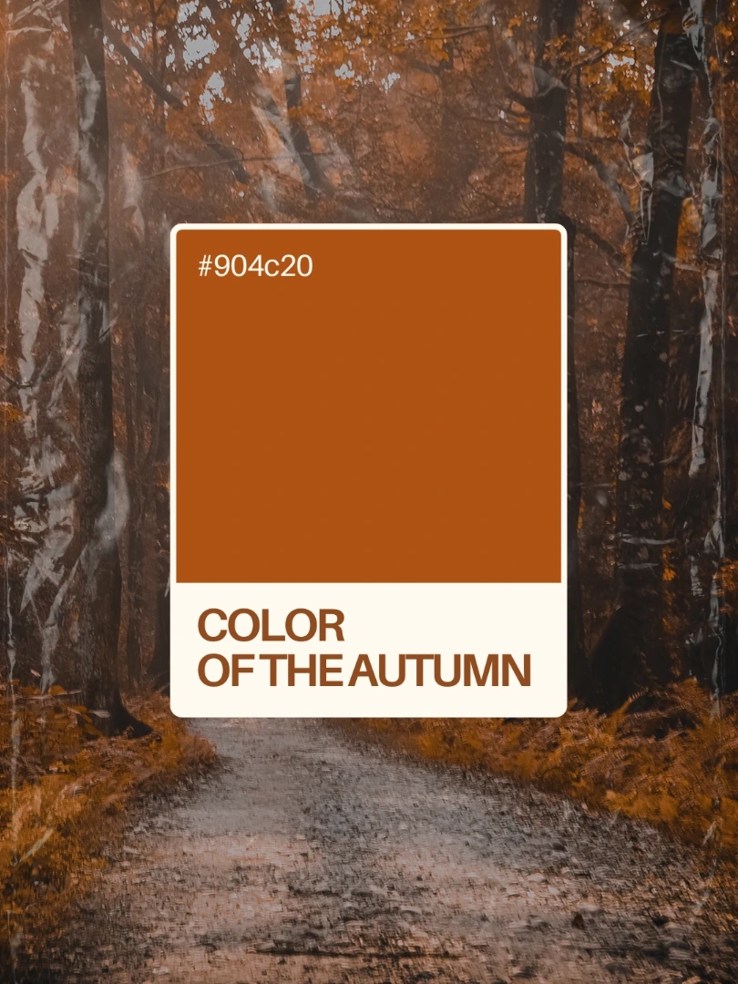 Flowers - Embracing the rich, grounding hue of Autumn: #904c20. 🧡 More ...