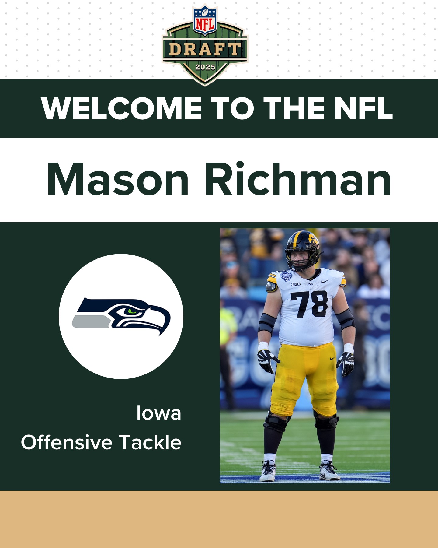 We - With the No. 234 pick in the 2025 NFL Draft, the Seattle Seahawks ...