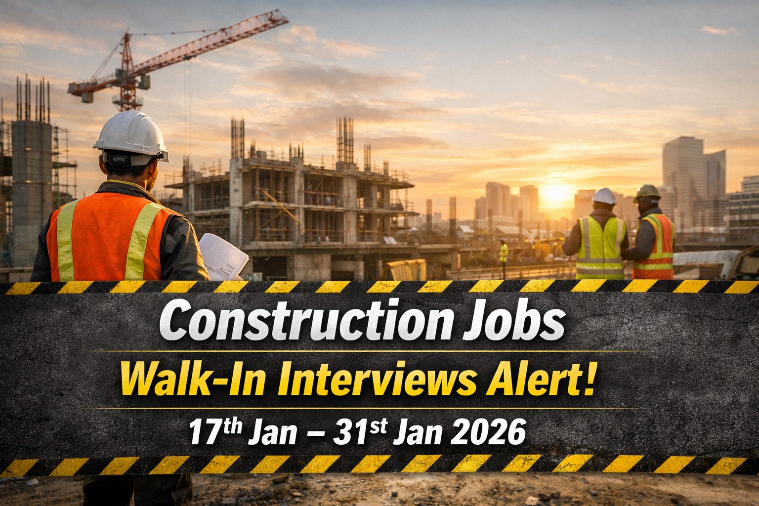 Constructionplacements - 🚨 Construction Walk-In Interviews Alert | Jan ...