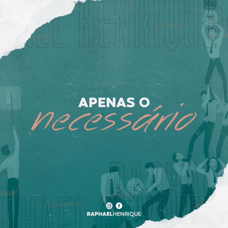 Raphael Henrique - Nem sempre precisamos de muitas pessoas para ...