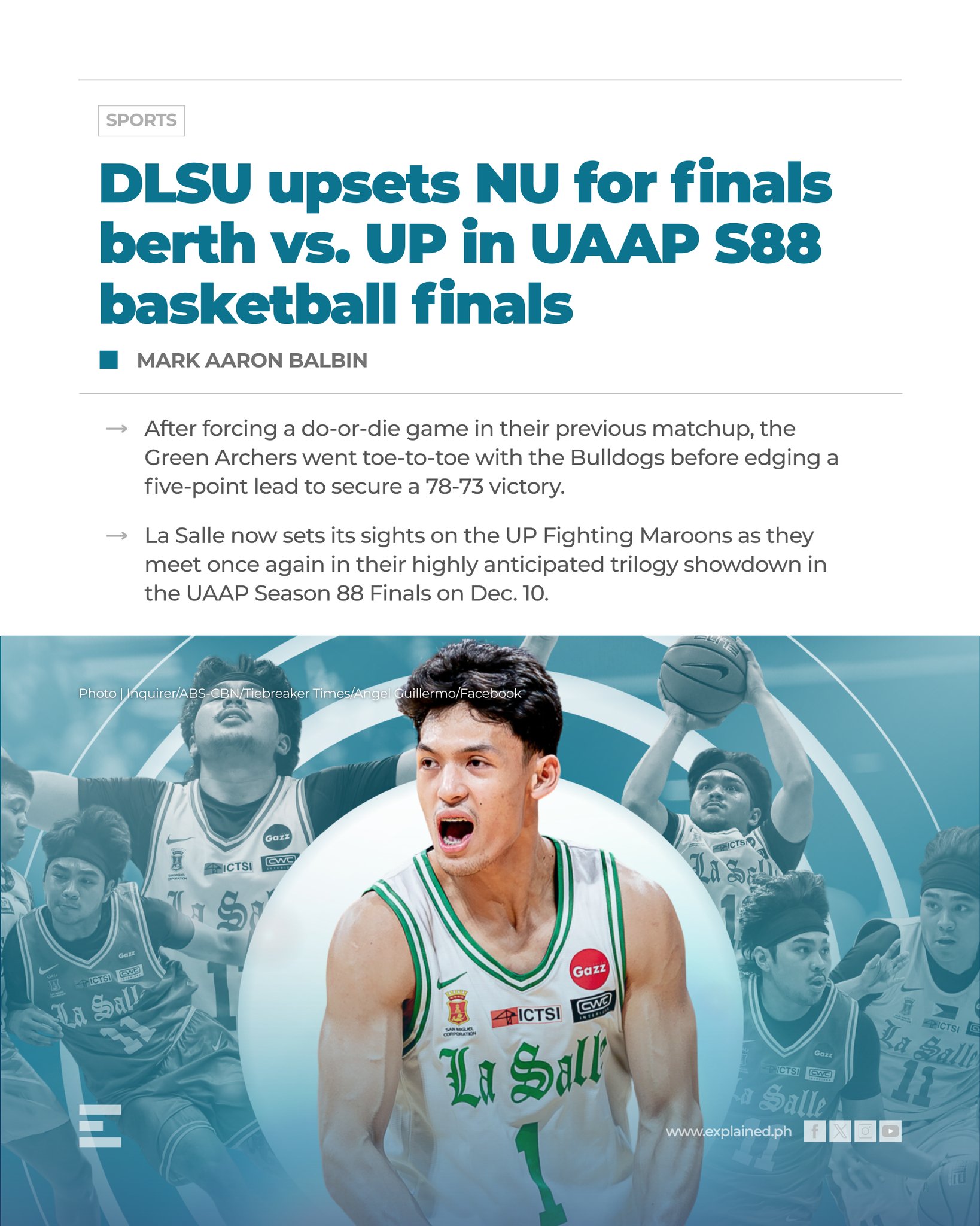 Explained PH - ICYMI | DLSU Green Archers defied all odds... | Facebook