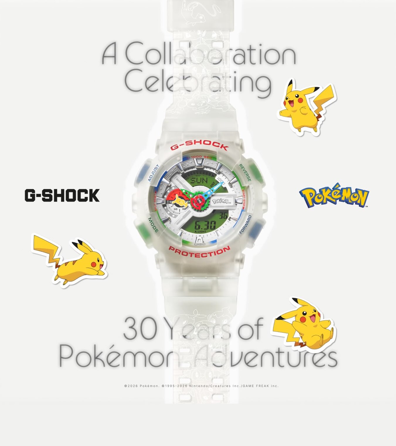 Here's a look at the upcoming Pokémon Limited Edition CASIO G