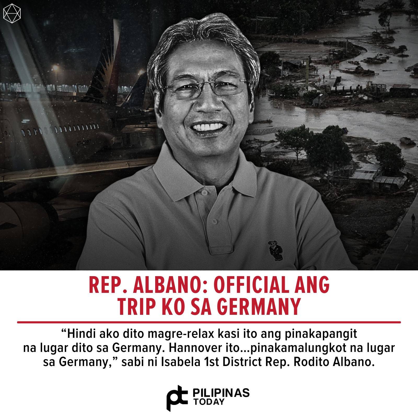 Pilipinas - Nagpasabot si Isabela First District Rep. Rodito Albano ...