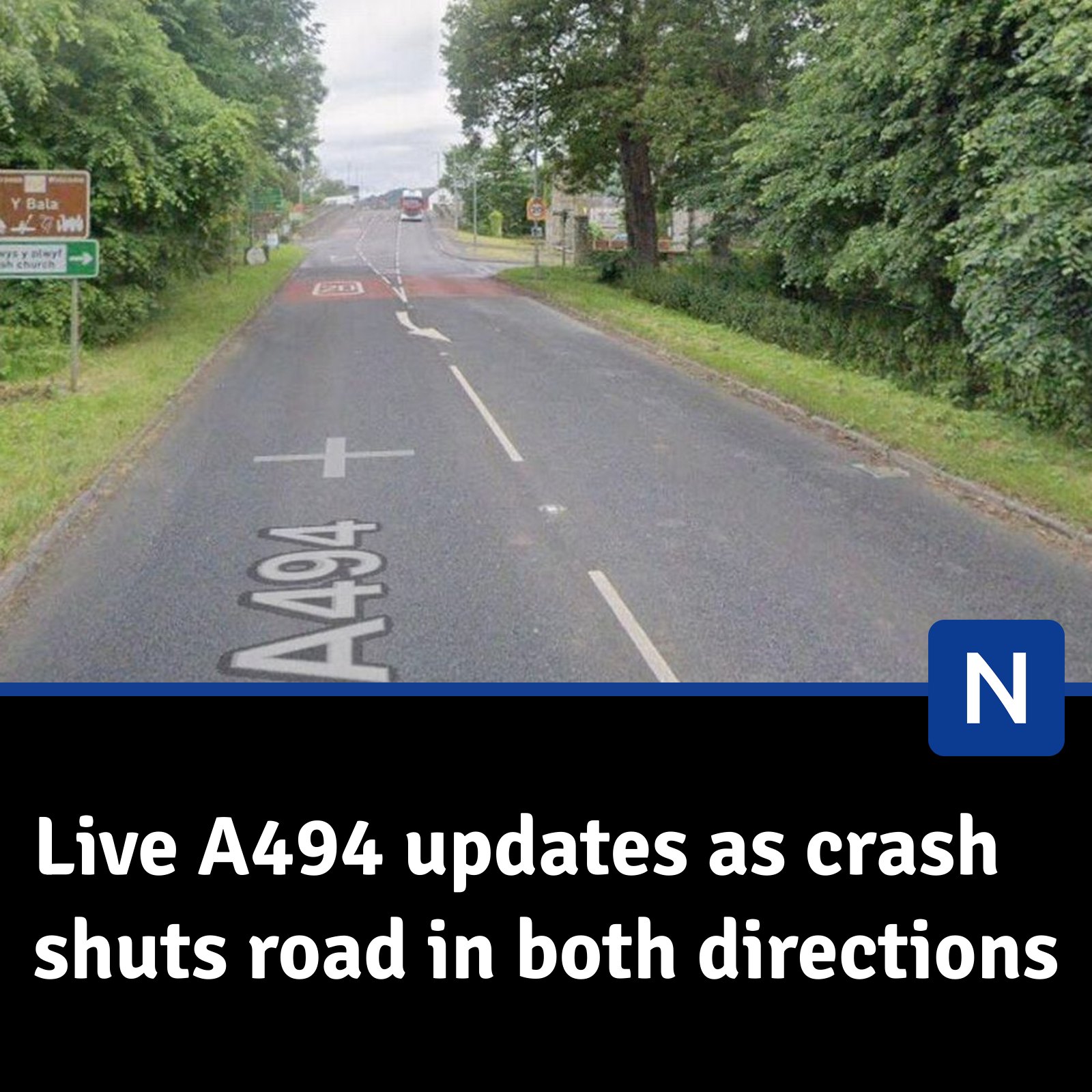 Gwynedd - Motorists have been advised of delays in the area | Facebook