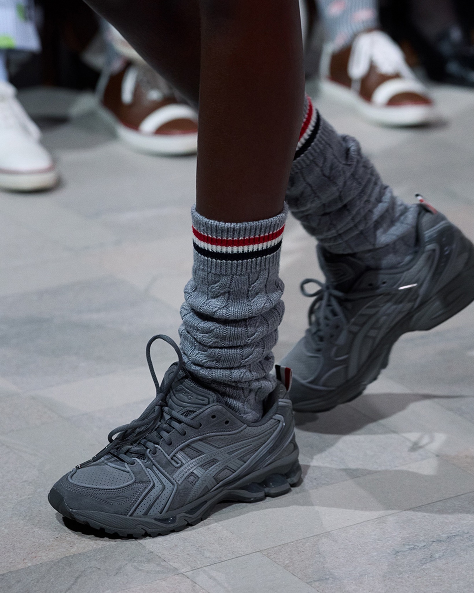 walk this way … thom browne fall 2026 collection. an iconic asics 