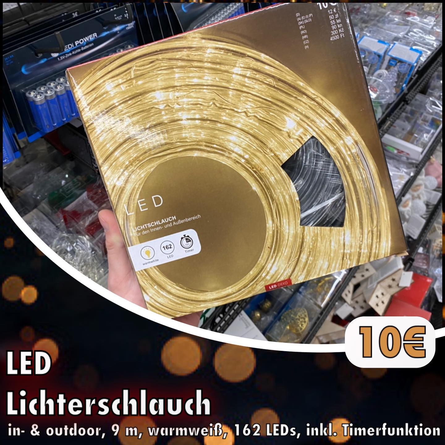 Bereit für den Winter? ✨ • • • #led #lights #dekorieren #winter #weihnachten #home #dekoration #tedi #warmweiß #zuhause