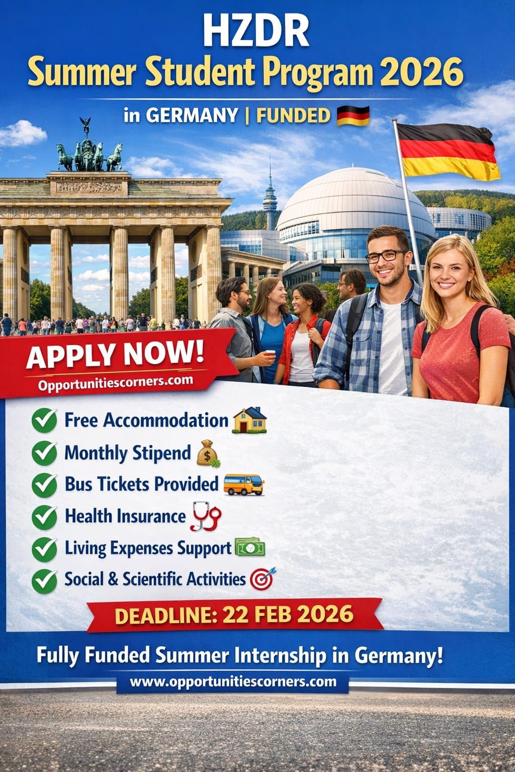 Opportunities - 🎓 HZDR Summer Student Program 2026 in Germany | Funded ...