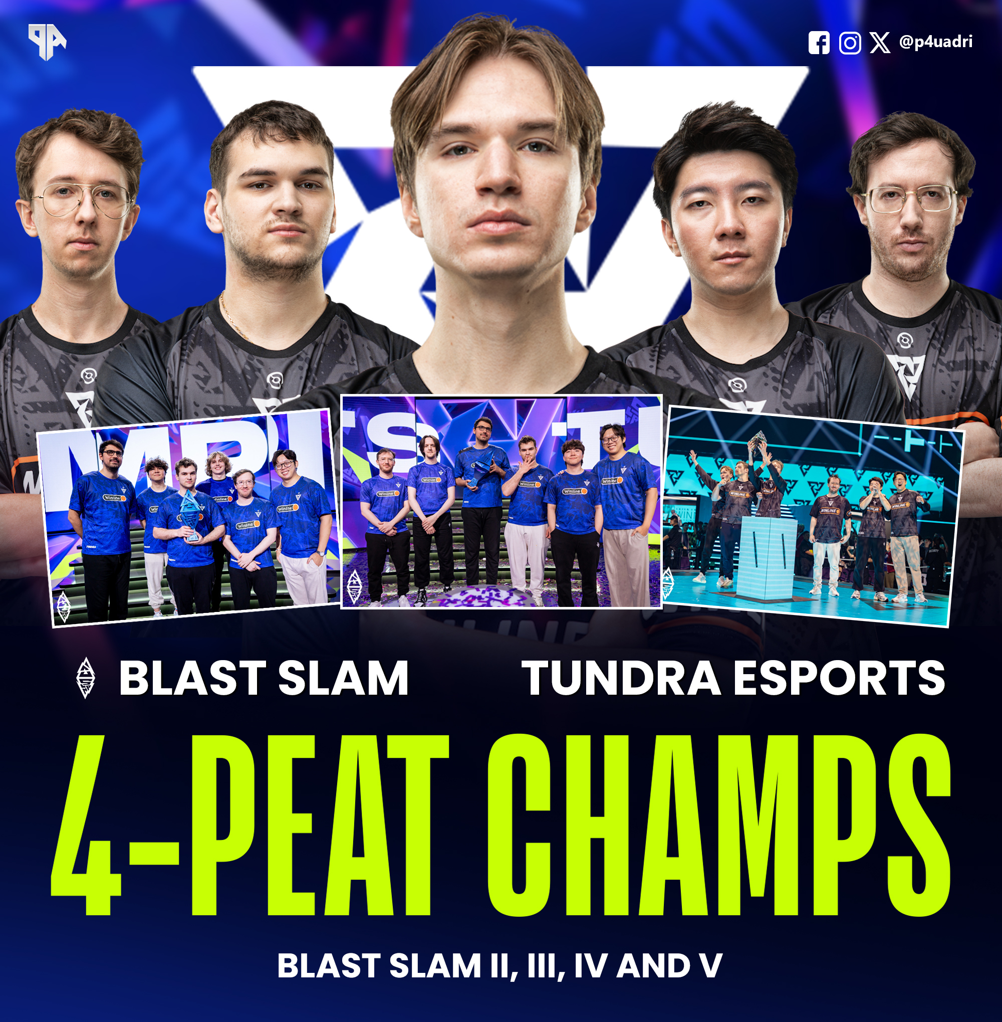 Pau - Tundra completes the Blast Slam 4-peat 💪 #Dota2 | Facebook