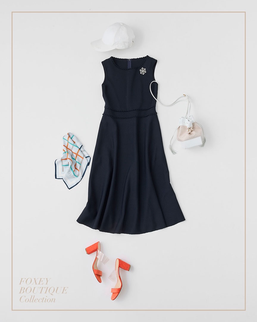 ⭐️FOXEY NEW YORK⭐️ティアードワンピース New Season with FOXEY NEW YORK . ボディラインをすっきり見せる