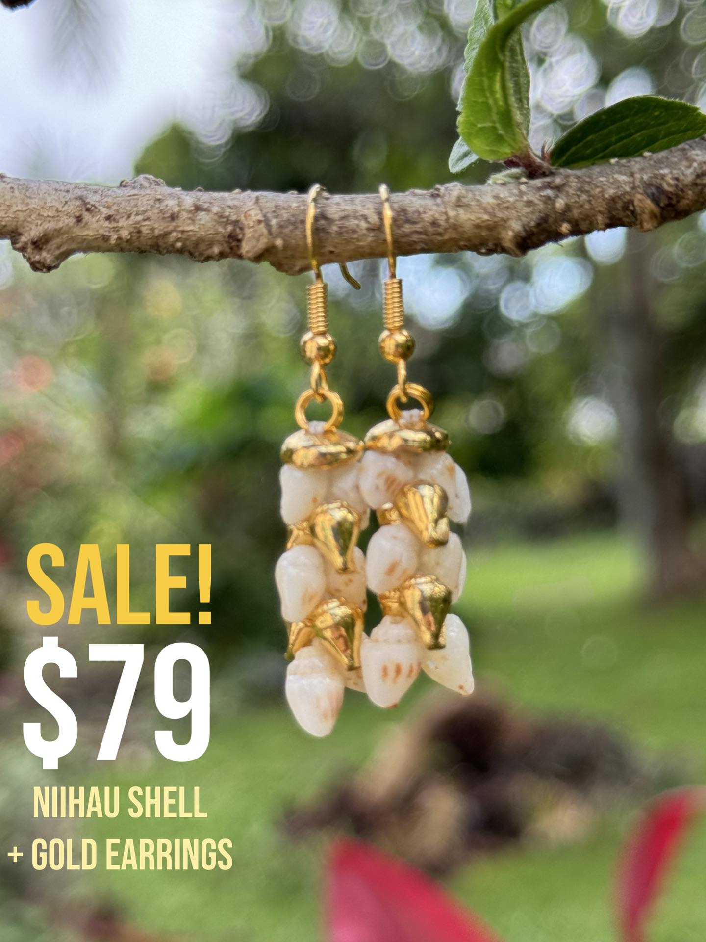 MERRIE MONARCH SPECIAL • SALE! $79 Our signature Niihau Momi shell