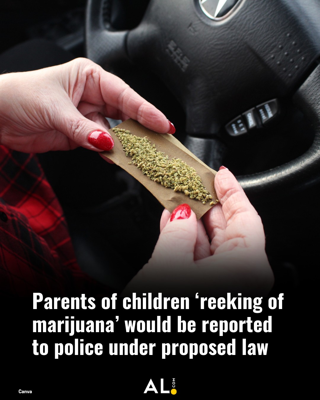 The Alabama bill also would make smoking marijuana in a car when a child is  present a Class A misdemeanor, punishable by up to one year in jail and a  $6,000 fine