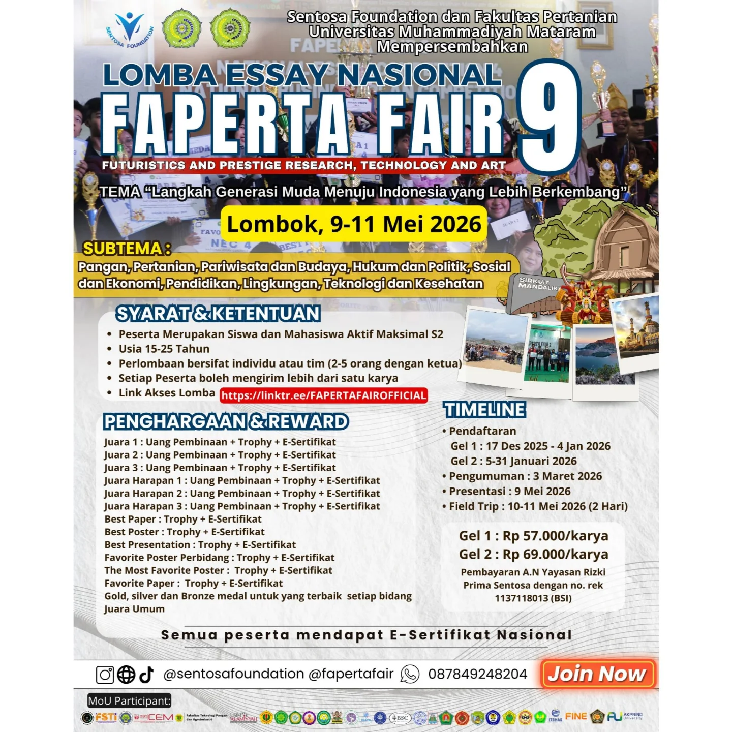 Info.event_ - Sentosa Foundation dan Fakultas Pertanian... | Facebook