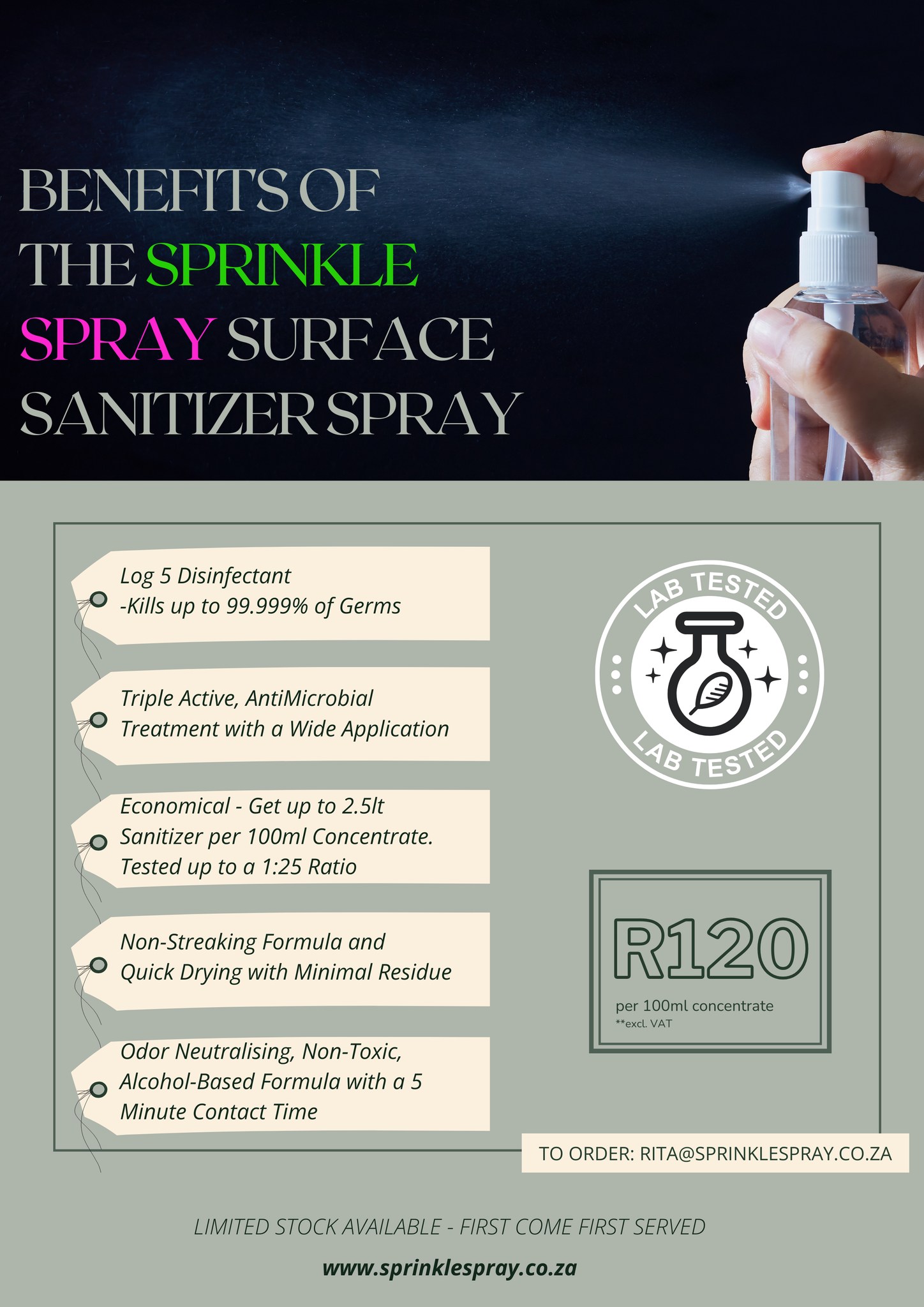 Sprinkle Spray | Johannesburg