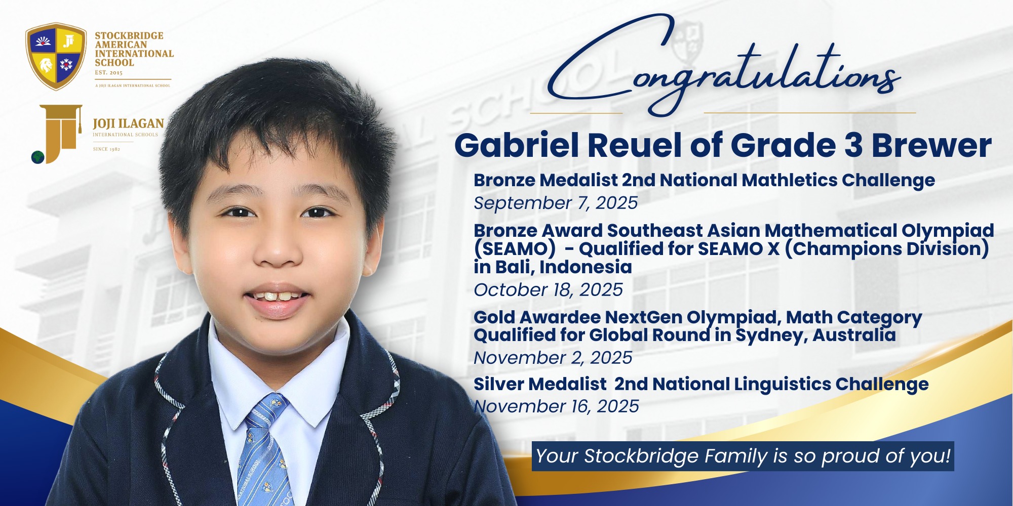 Stockbridge - Let’s give a warm round of congratulations to our very ...