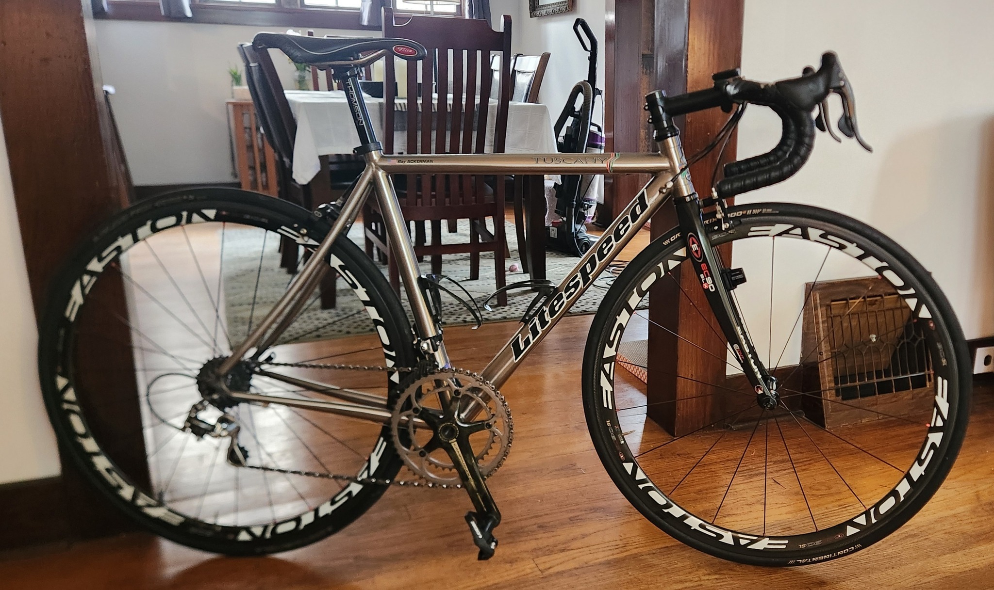 My 2002, Litespeed Tuscany. 15.1lbs of awesomeness