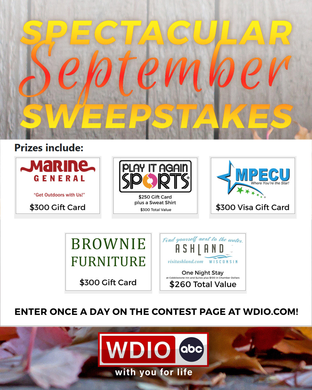 WDIO - You have 9 more days to enter the Spectacular September ...