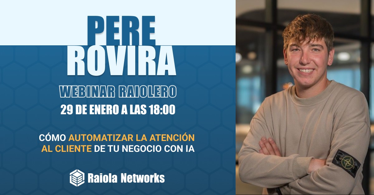 Raiola - 🫧 ¡Nuevo webinar raiolero! Pere Rovira: 