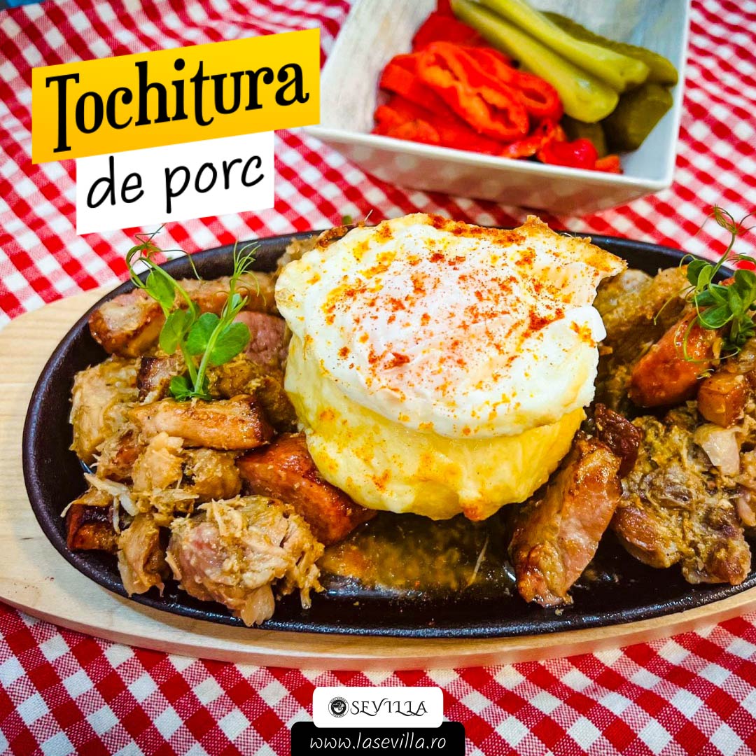 Restaurant - 🐖 Tochitura cu muschi si carnati, pusa langa niste legume ...