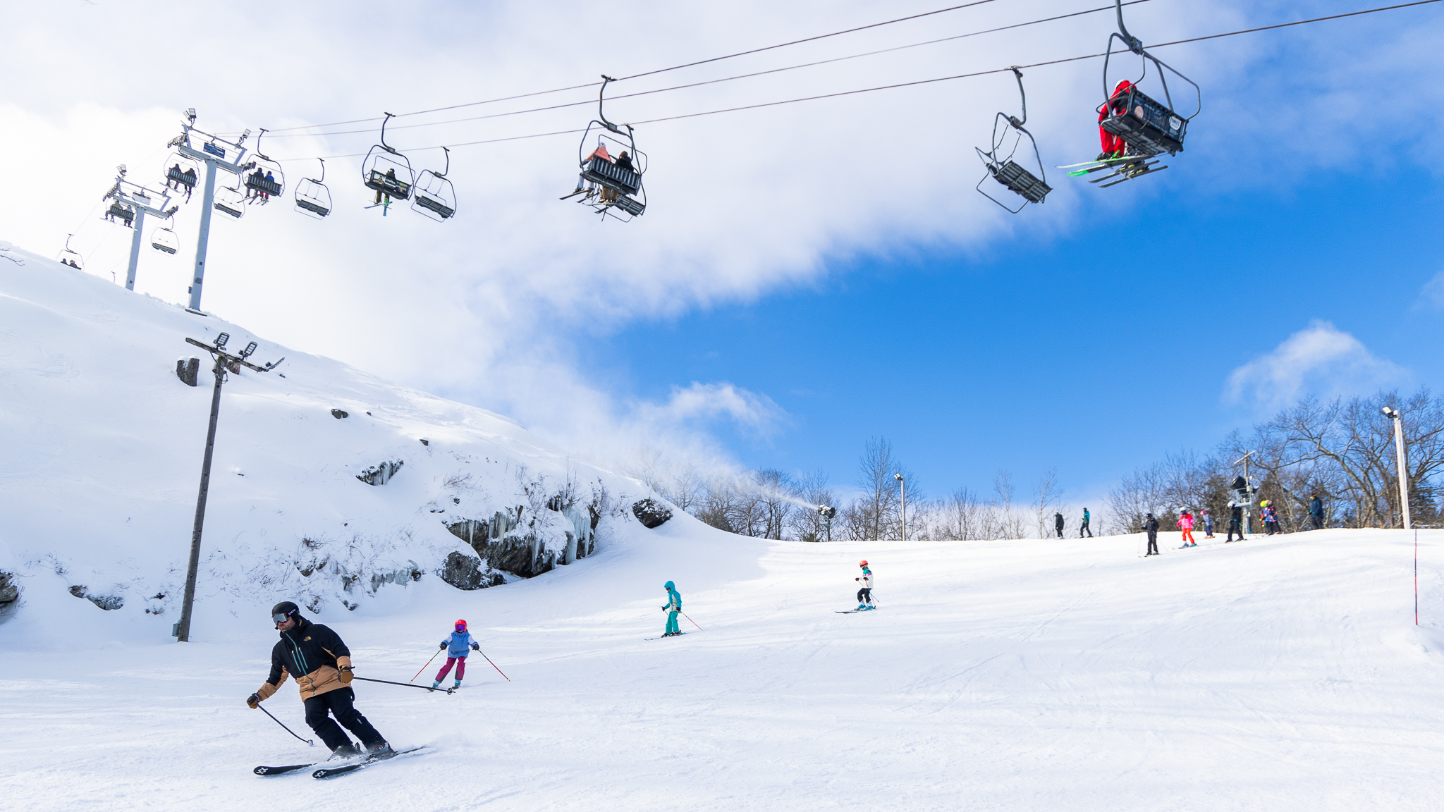 Patch Brodé Bousquet Ski Area - Pittsfield, Mass. - 2 X 2,5 Pouces - Occasion