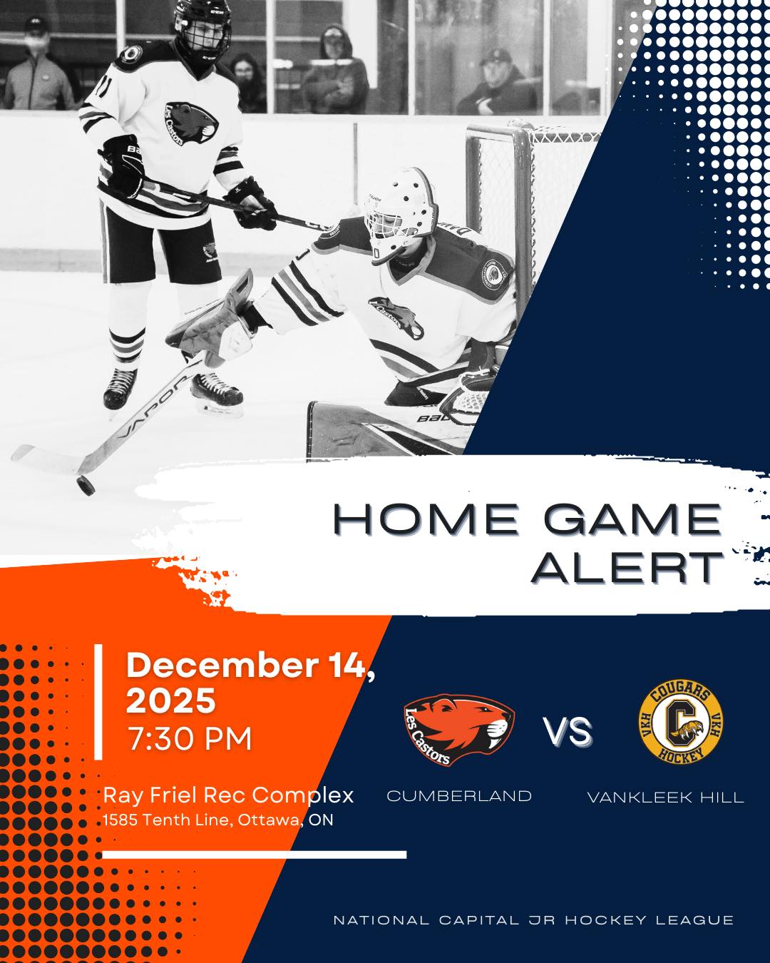 Only one game on this... - Cumberland Castors Jr Hockey | Facebook