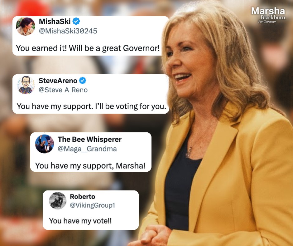 Marsha - One person doesn't win a campaign, and I'm thankful for every ...