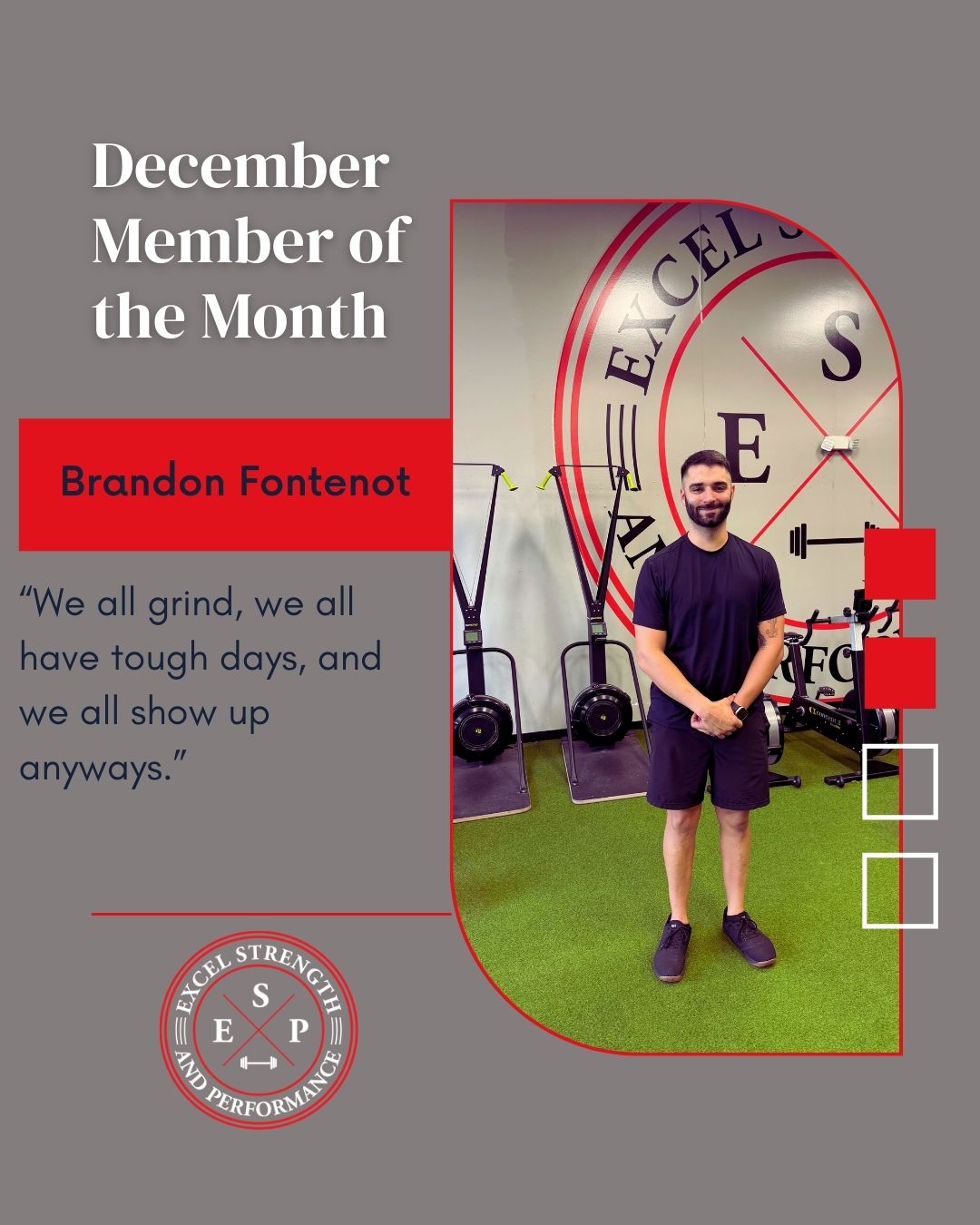 Excel - Congratulations to our December Member of the Month, Brandon ...