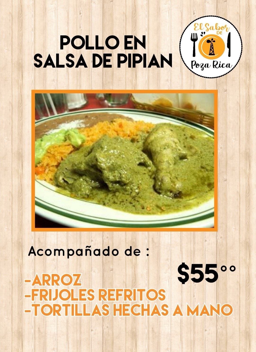 💥Menú de mañana 💥 ‼️Pollo en... - El Sabor de Poza Rica