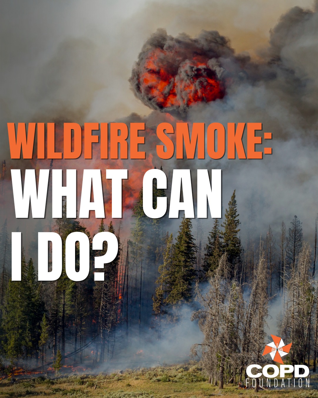 🚨 Canadian wildfire smoke is affecting air quality across parts of the U.S. Midwest and Northeast. If you have COPD or another chronic lung disease, even short-term exposure to smoke can make