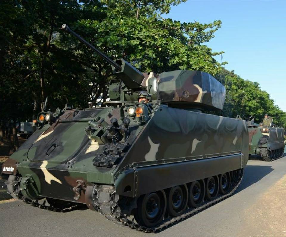 Tanks. Being tanks. - Philippine Army M113 with UT25 RWS. The ...