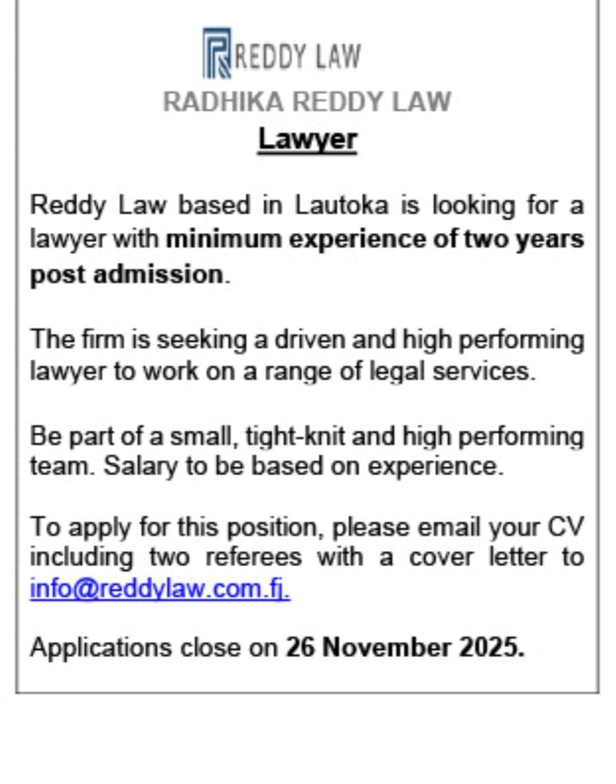 Fiji Law Society added a new photo. - Fiji Law Society