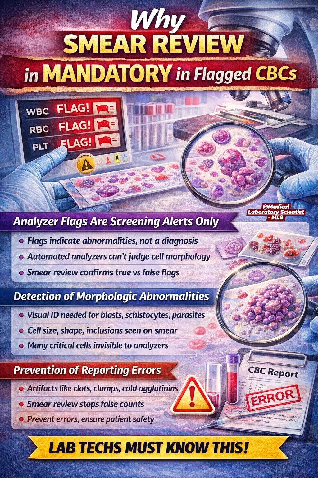 Smear Review... - Medical Laboratory Scientist - MLS | Facebook