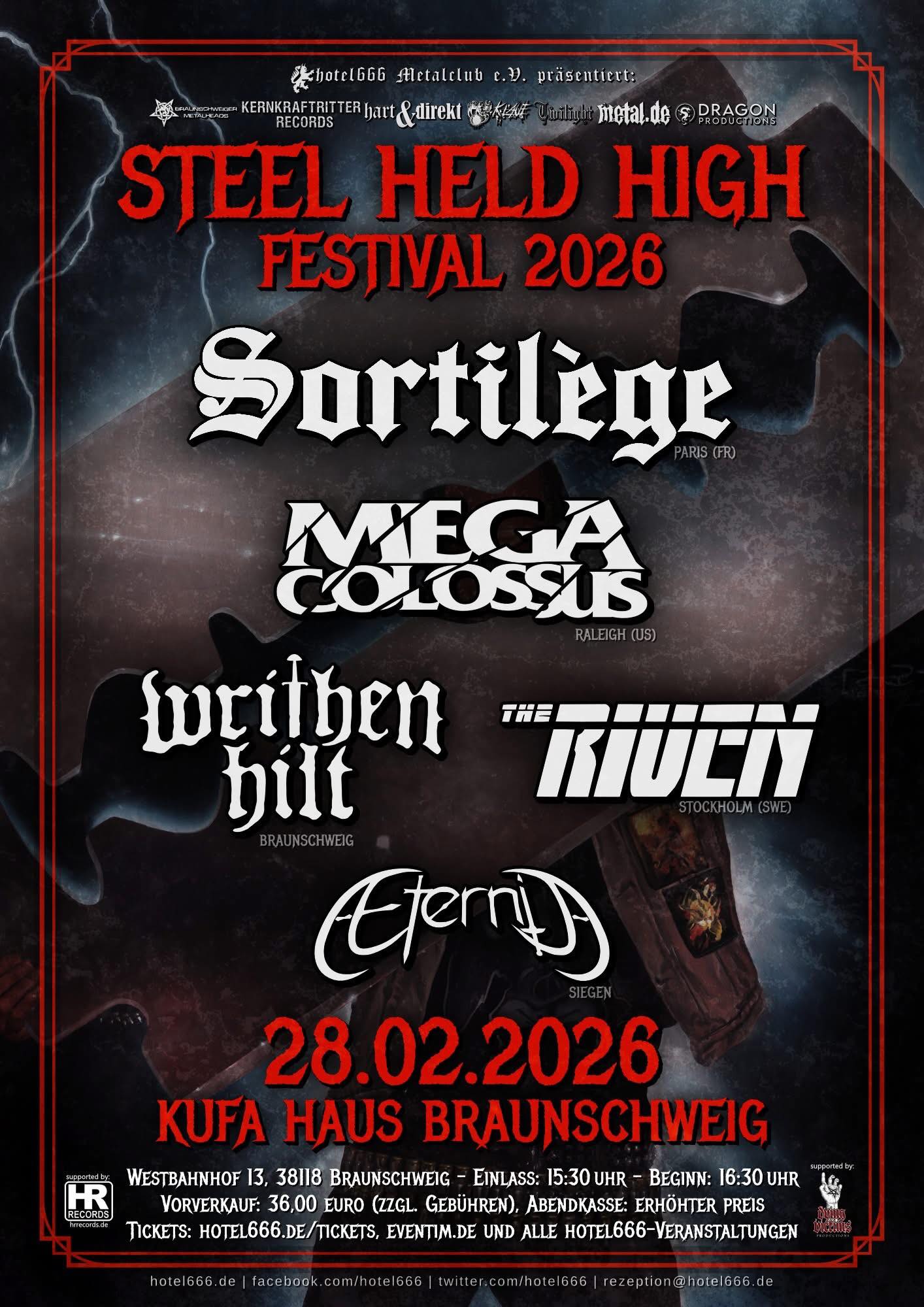 Sortilège - 🇩🇪 GERMANY 🇩🇪 Our next live stop is the Steel Held High ...