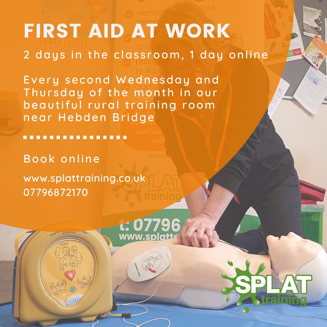 Splat - First Aid at Work courses are aimed at large or high risk work ...